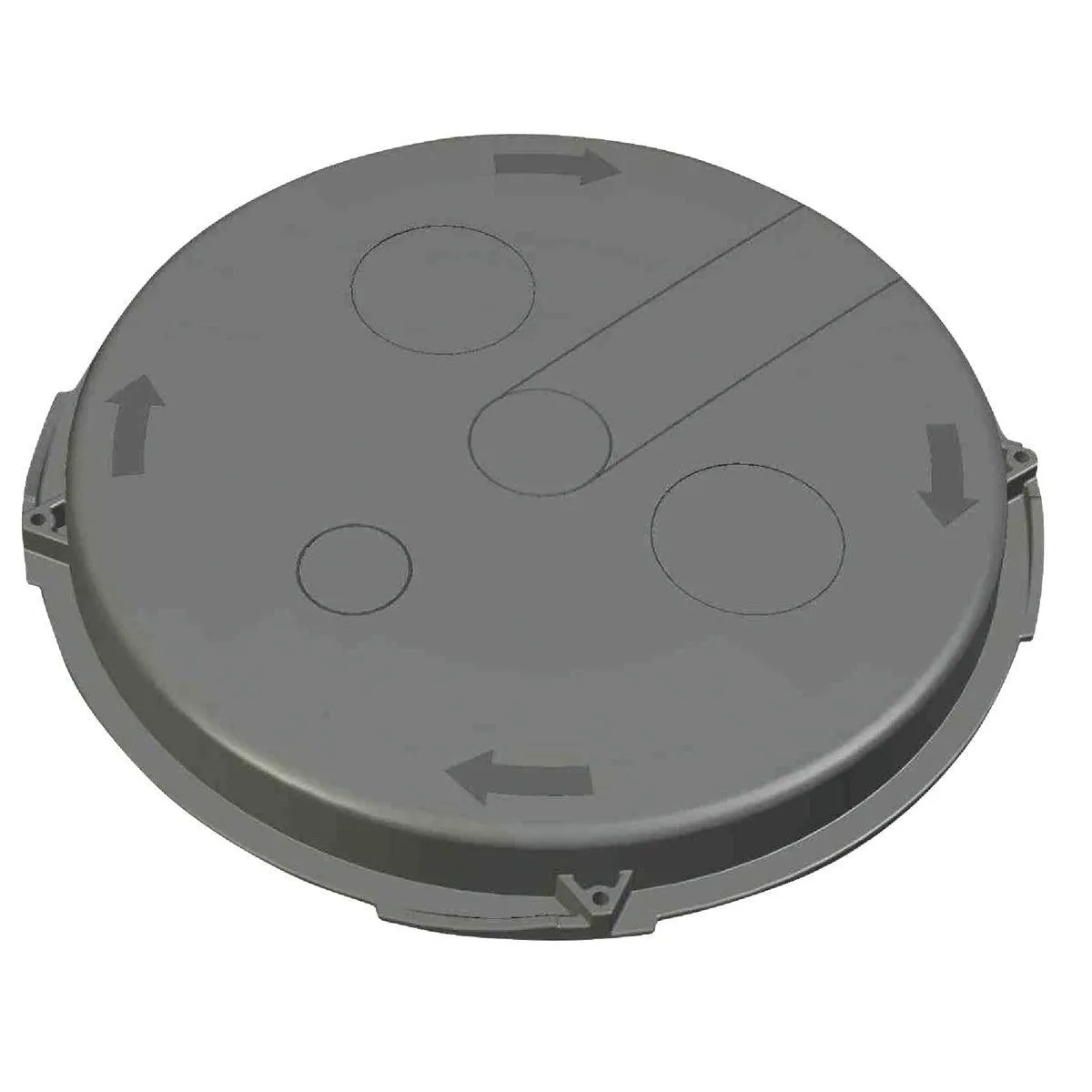 1537ADL Advanced Drainage Systems 19 In. Dia Polyethylene Locking Sump Basin Lid