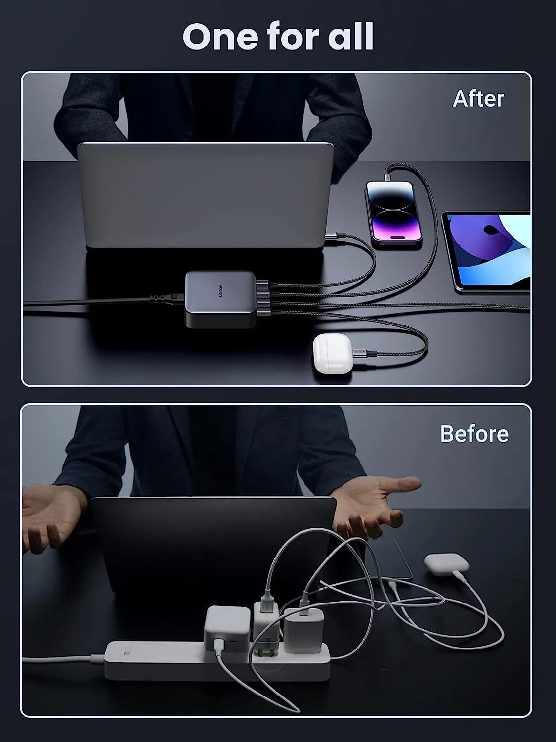 15613 100W USB-C Charger | Nexode 4-Port GaN II Charging Station