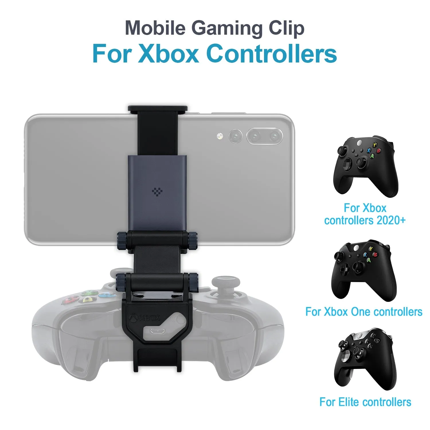 8Bitdo Mobile Gaming Clip for Xbox One/Elite Series/Series X/Series S Controllers 2-Axis adjustable