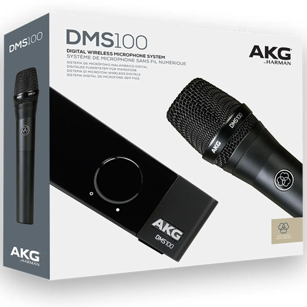 AKG Pro Audio DMS100 Digital Wireless Mic System, Vocal Set   Pop Filter   Arm Stand
