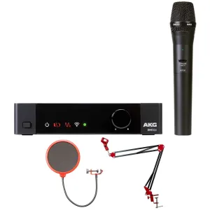 AKG Pro Audio DMS100 Digital Wireless Mic System, Vocal Set   Pop Filter   Arm Stand