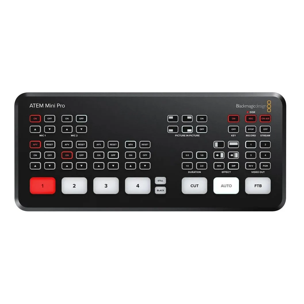 Blackmagic Design ATEM Mini Pro Video Switcher, Black