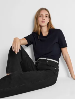 Boxy tee black