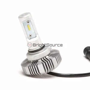 BrightSource 94906 LED Bulb; Twin Pack; 9006; Aluminum Heat Sink LED; 6500K; 2 Year Warranty;
