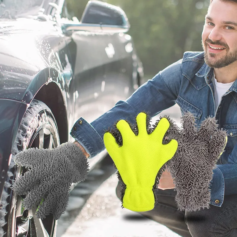 Buy 1 Get 1 FreeDouble-sided five-finger car wash gloves