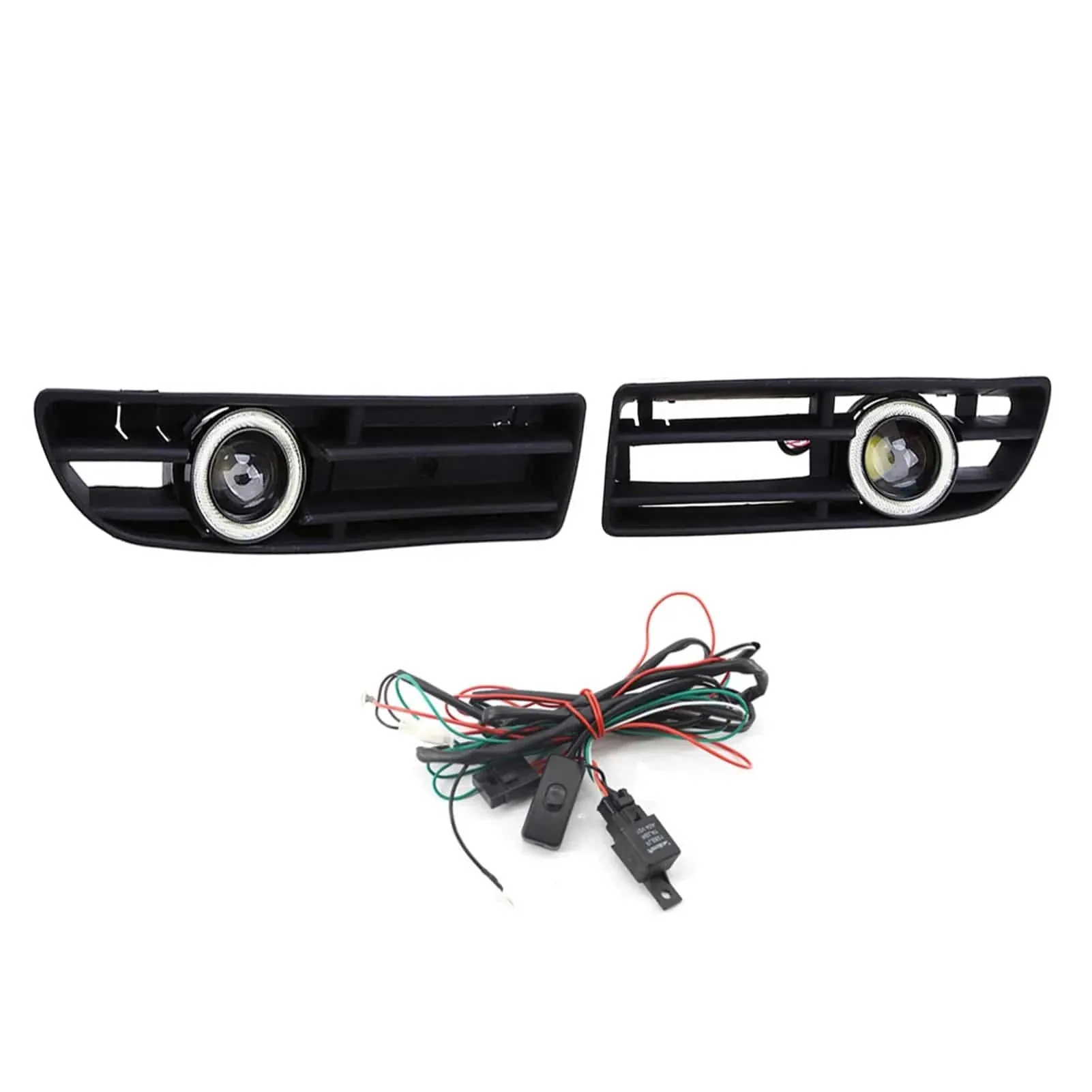 Car Fog Light LED Front Bumper Grille DRL Lamp Part Replacement For VW Jetta Bora Mk4 99-04 Car Accessories