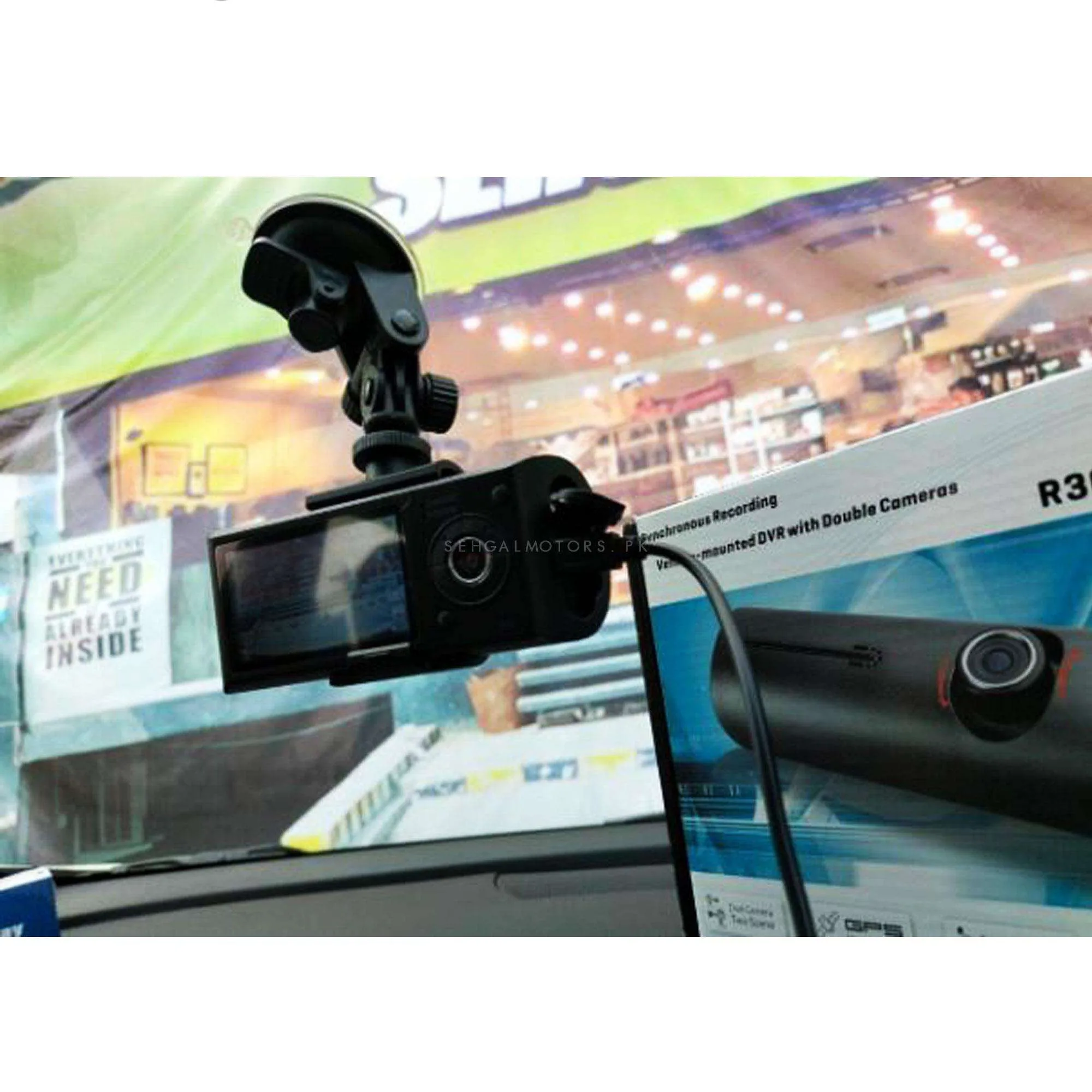 Dashboard DVR (Digital Video Recorder) Dual Camera HD