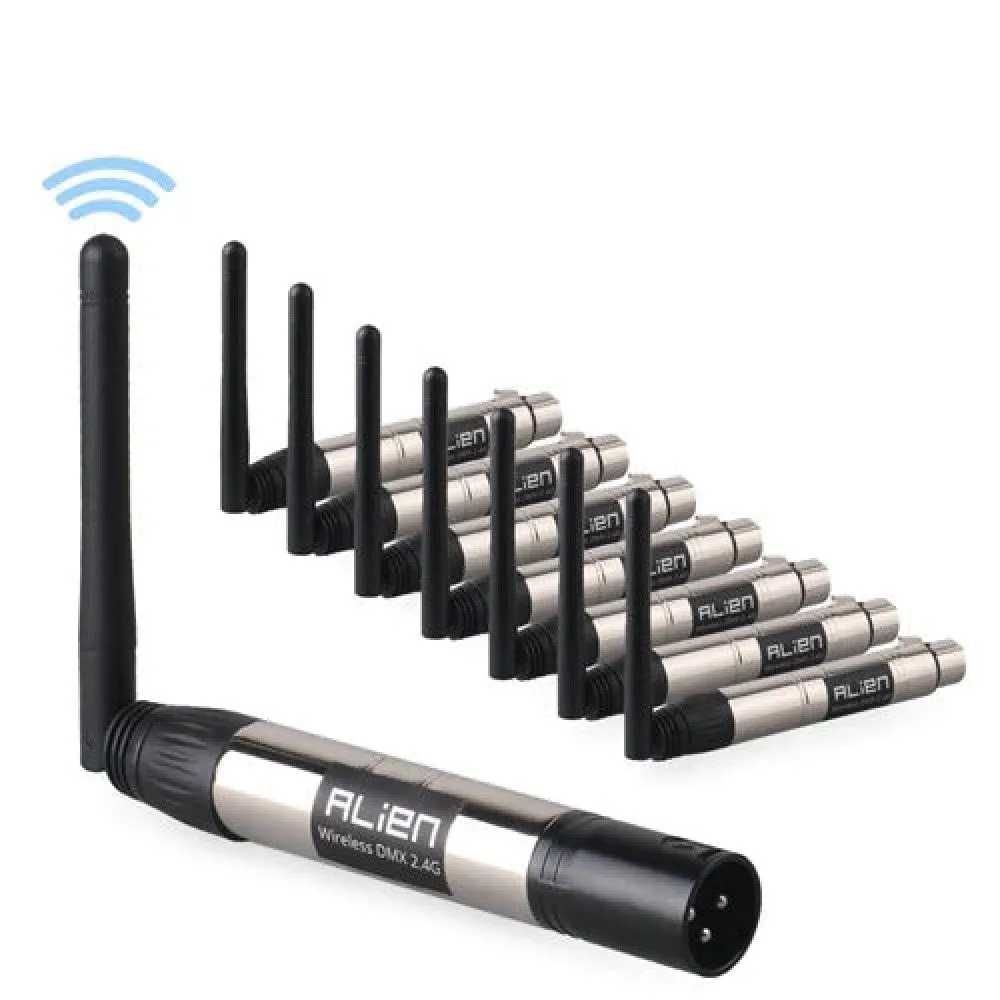 Dmx512 Wireless 2.4g 126 Channels Transmitter Receiver 400m Control for Led Stage Light Disco Dj Party Stage Par Laser