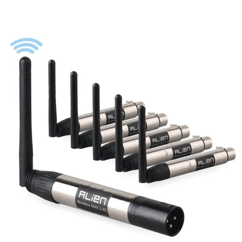Dmx512 Wireless 2.4g 126 Channels Transmitter Receiver 400m Control for Led Stage Light Disco Dj Party Stage Par Laser