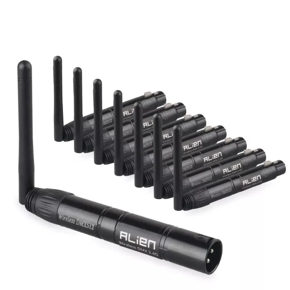 Dmx512 Wireless Controller Receiver Transmitter 2.4g Ism Dif Communication Distance 300m for Stage Par Dj Disco Bar Lights