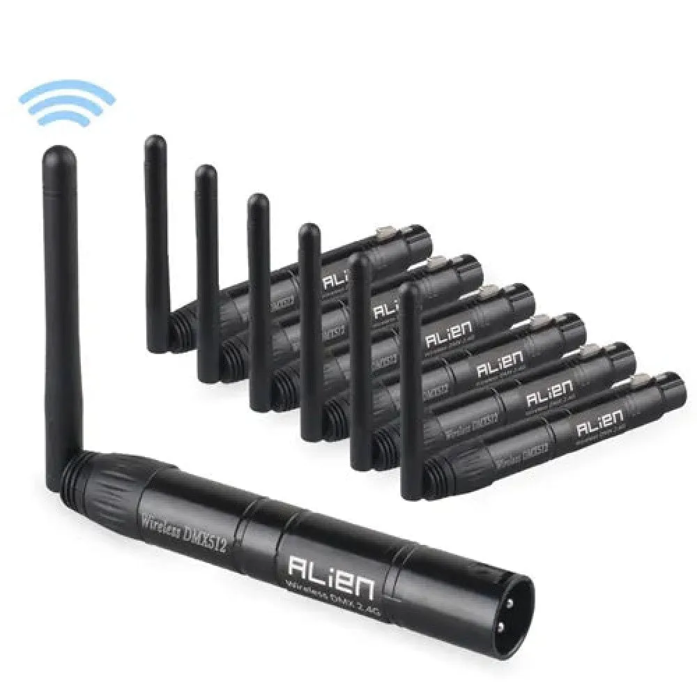Dmx512 Wireless Controller Receiver Transmitter 2.4g Ism Dif Communication Distance 300m for Stage Par Dj Disco Bar Lights