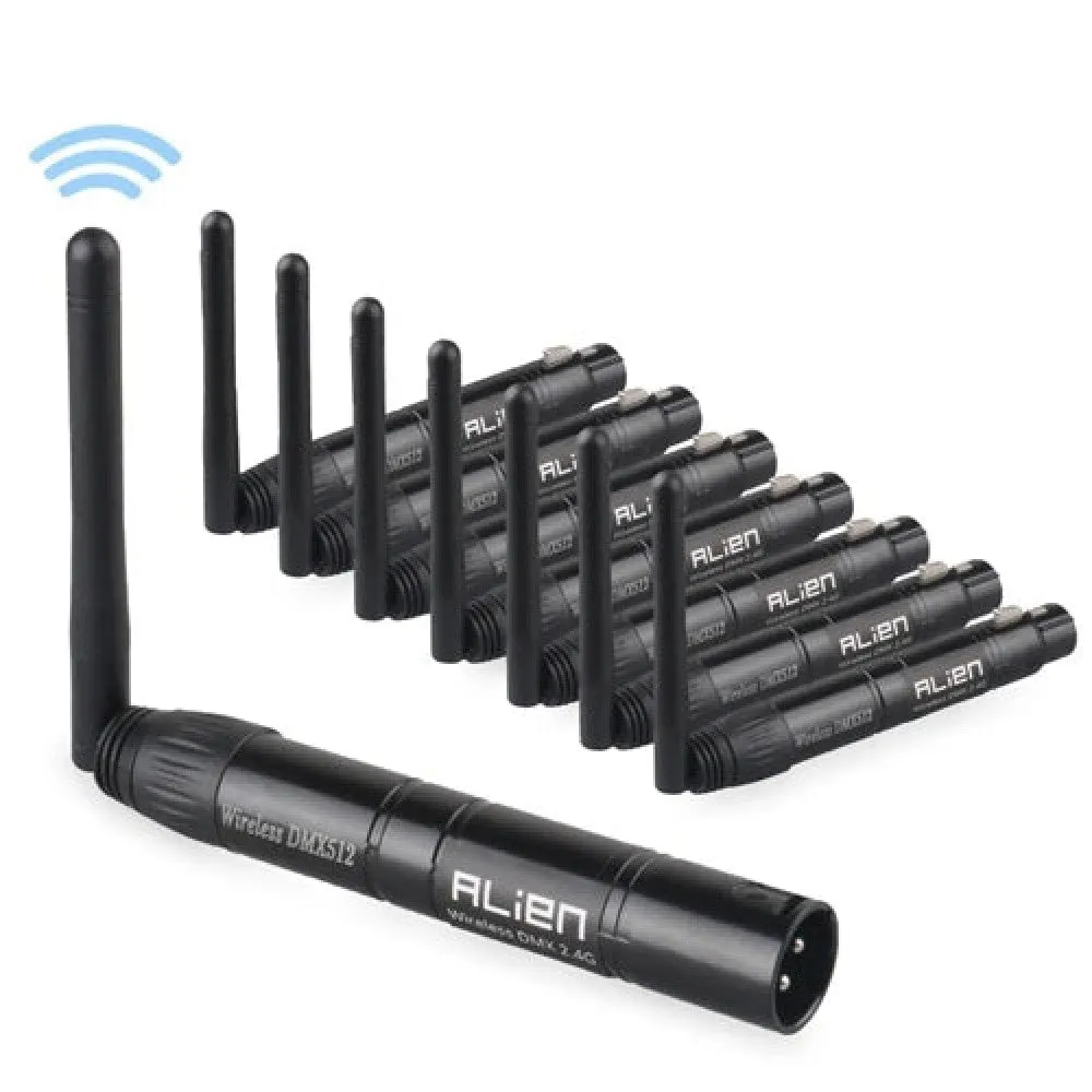 Dmx512 Wireless Controller Receiver Transmitter 2.4g Ism Dif Communication Distance 300m for Stage Par Dj Disco Bar Lights