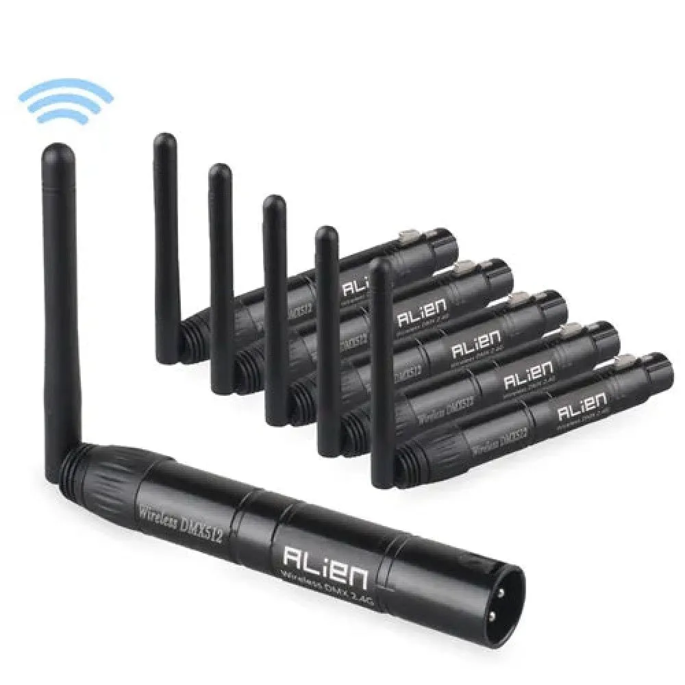 Dmx512 Wireless Controller Receiver Transmitter 2.4g Ism Dif Communication Distance 300m for Stage Par Dj Disco Bar Lights