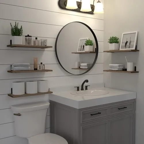 DOLLFIO Floating Shelves – Set of 5 Wall Shelves for Stylish Storage