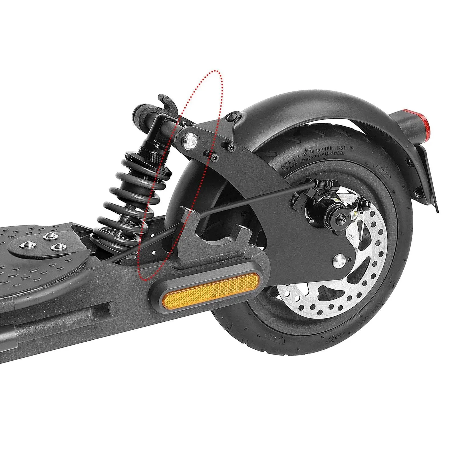 Electric Scooter Rear Shock Absorber Rear Suspension Kit with Widen Rear Fenders for Xiaomi M365 1S Pro Pro2 Scooter Accessories