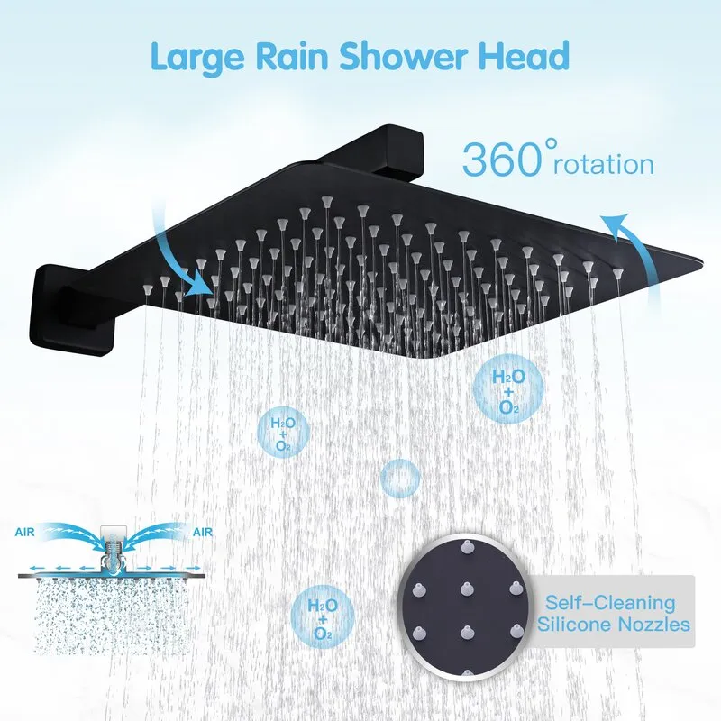 FaucetWorld - Full Thermostatic 3 Way Shower Sets