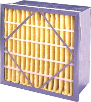 Flanders Merv 15 95% Standard Rigid Fiberglass Air Filter With Header 20X20X12 Inch