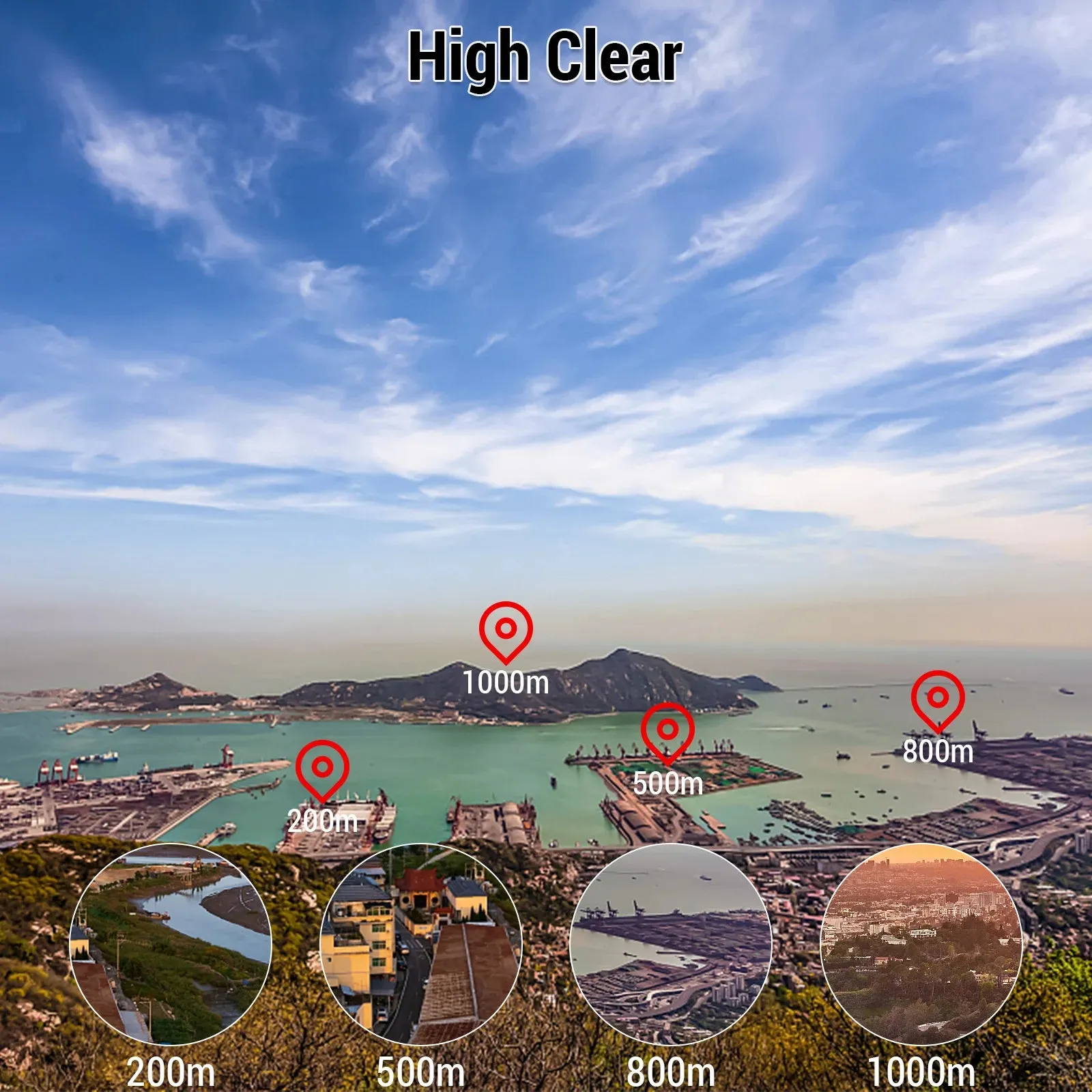 Golf Laser Rangefinder Digital Hunting With Height and Angle Measurement Monocular Telescope 600M / 800M / 1000M
