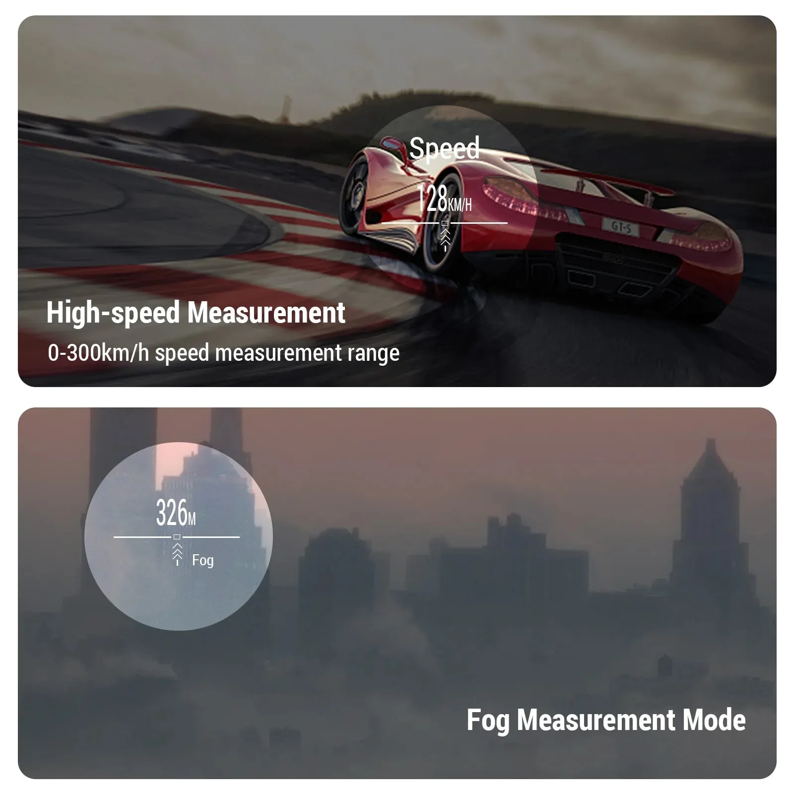 Golf Laser Rangefinder Digital Hunting With Height and Angle Measurement Monocular Telescope 600M / 800M / 1000M