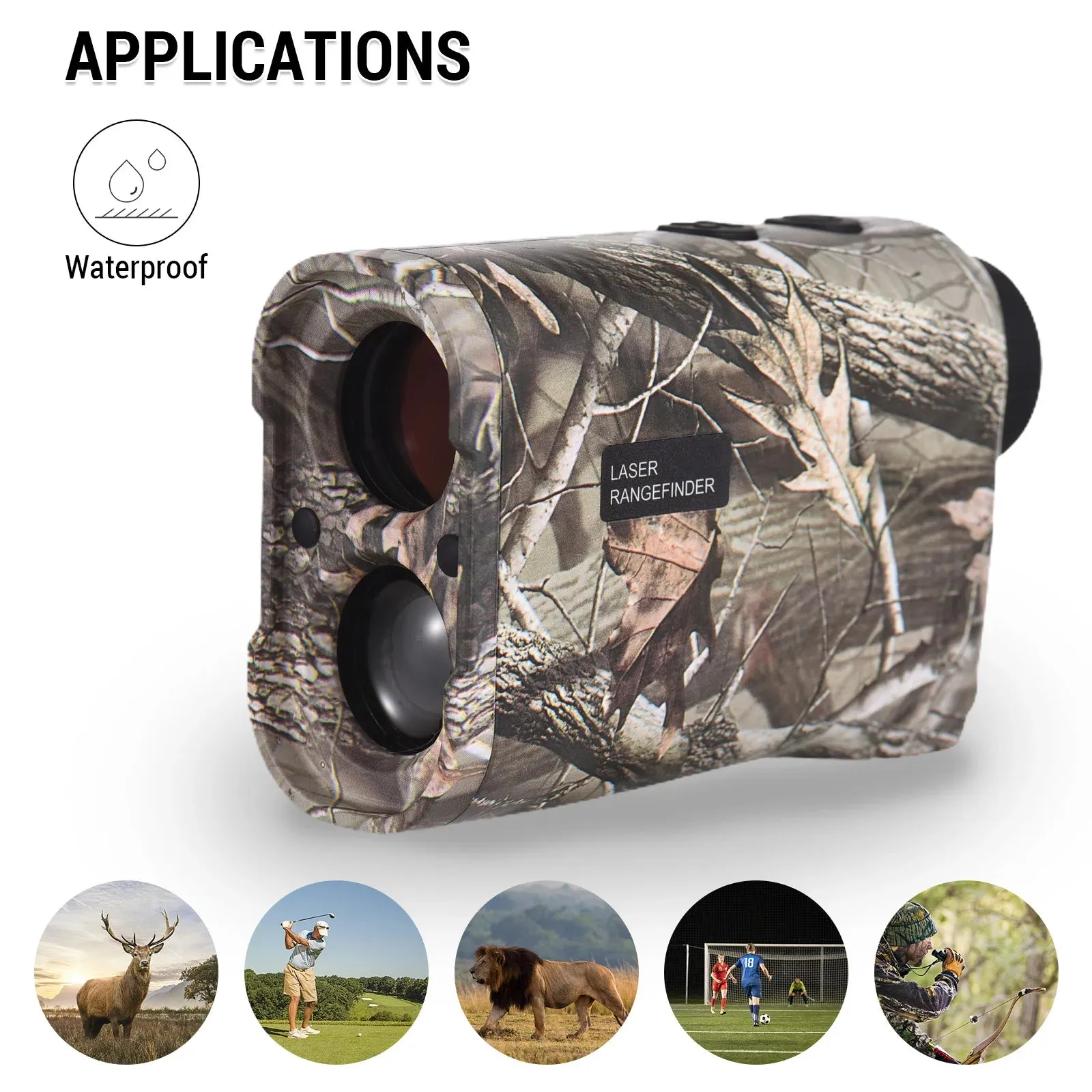 Golf Laser Rangefinder Digital Hunting With Height and Angle Measurement Monocular Telescope 600M / 800M / 1000M