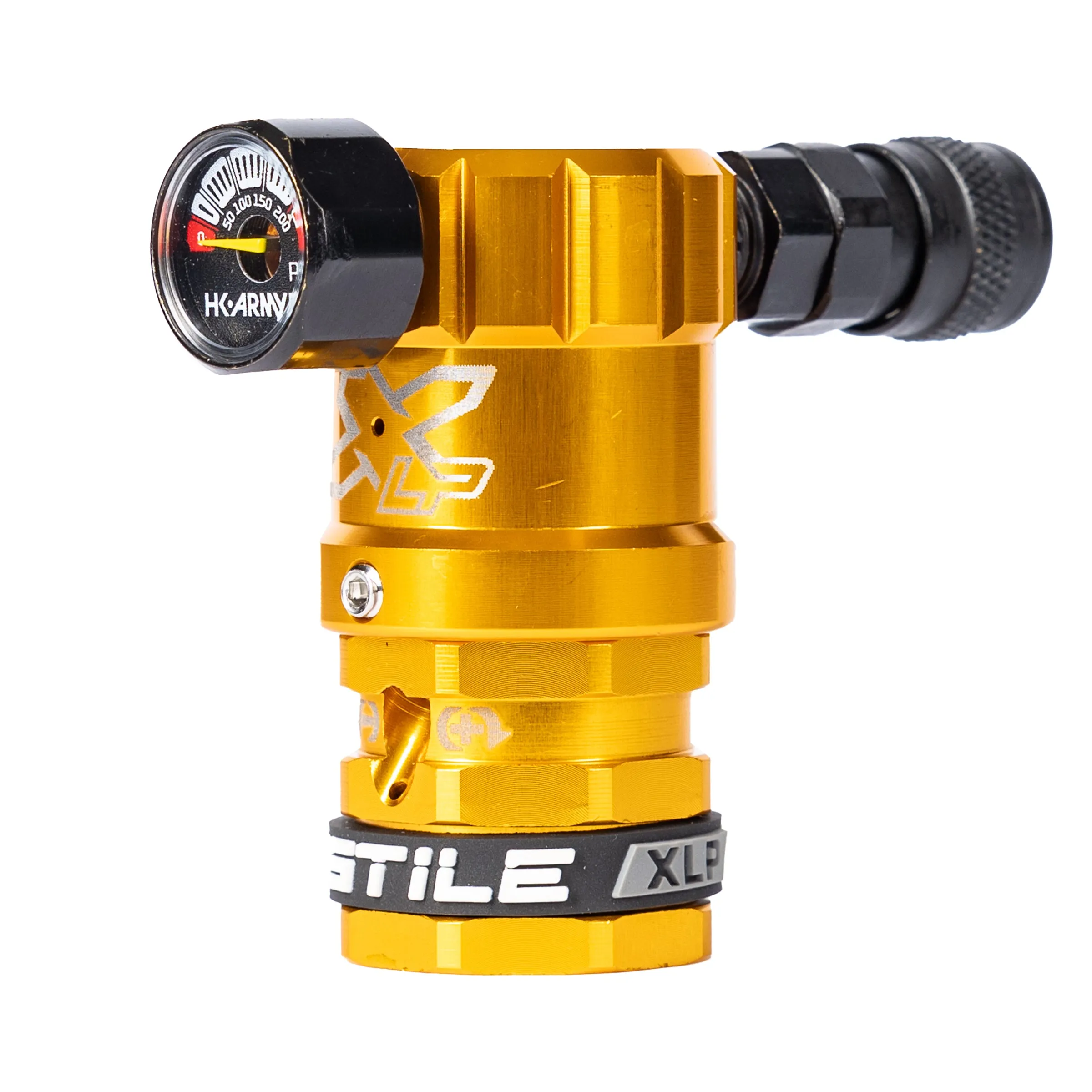 Hostile XLP Regulator - Side Port Quick-Disconnect - Gold