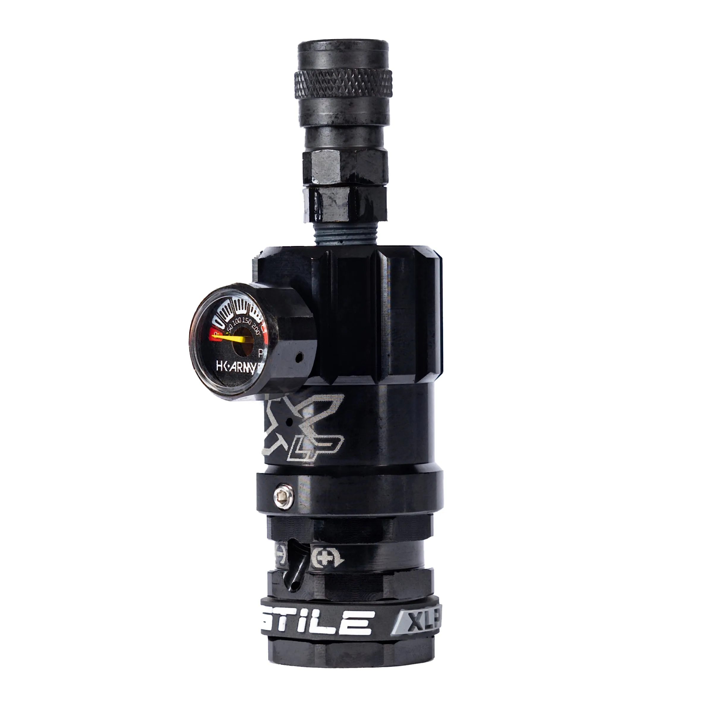 Hostile XLP Regulator - Top Port Quick-Disconnect - Black