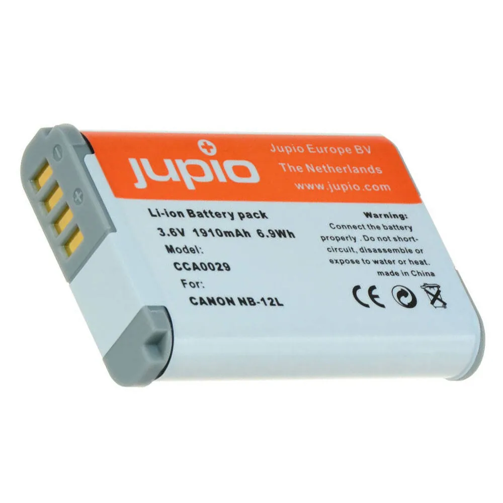 Jupio Li-Ion 3.6V 1910mAh Rechargeable Battery For Canon NB-12L Camera