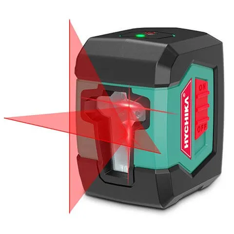 Laser Level, HYCHIKA 50 Feet Cross Line Laser, Self-Leveling with Dual Modules