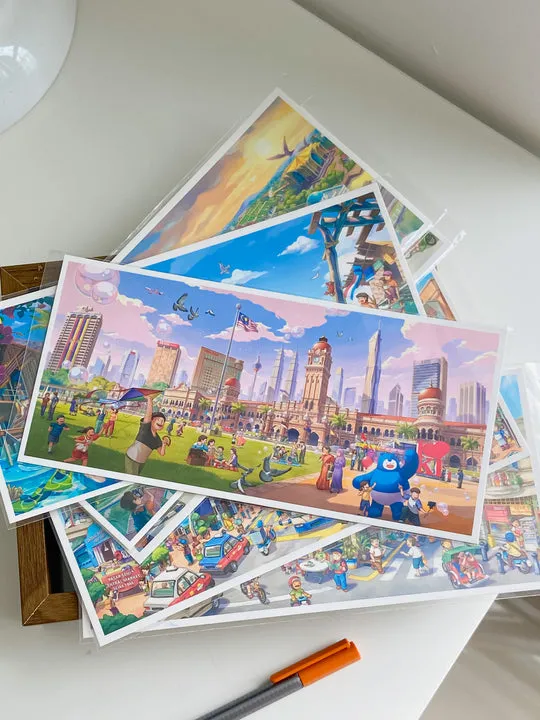 LOKA MADE Panorama Postcard