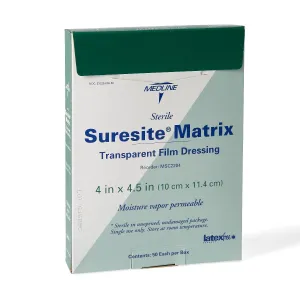 Medline Suresite Matrix Transparent Film Dressing