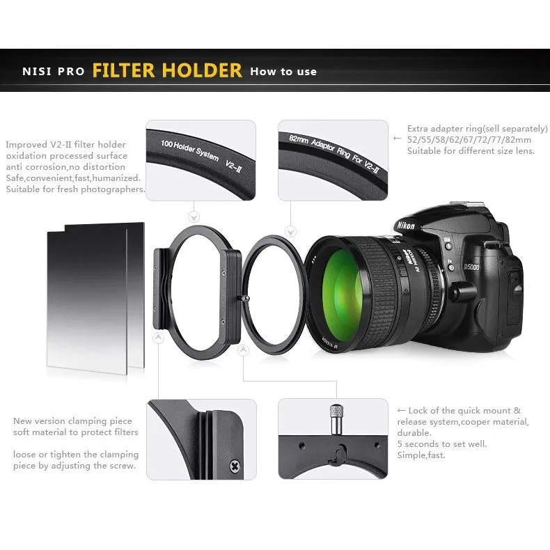 NISI V2 II square filter holder
