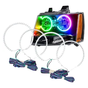 Oracle LED Headlight Halo Kit Chevy Avalanche (2007-2014) Multicolored