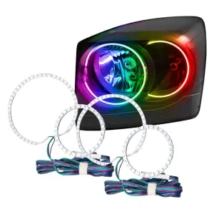 Oracle LED Headlight Halo Kit Dodge Dakota (2005-2007) Multicolored