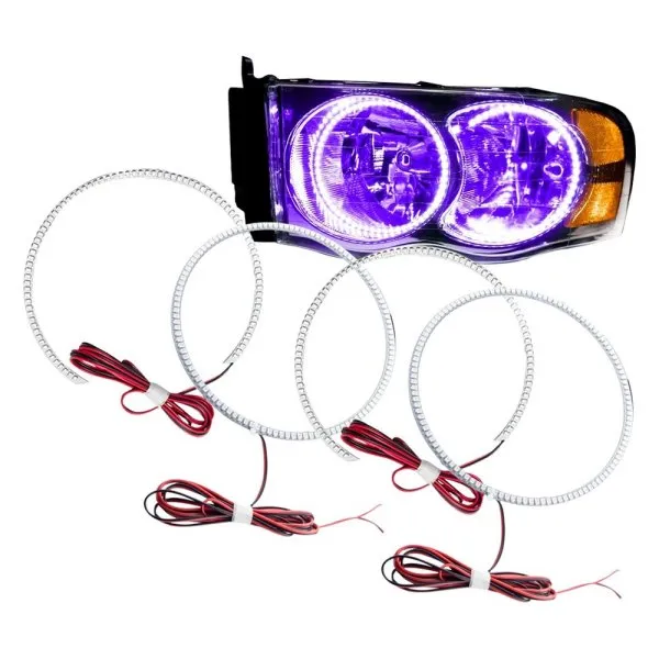 Oracle LED Headlight Halo Kit Dodge Ram (2002-2005) Multicolored