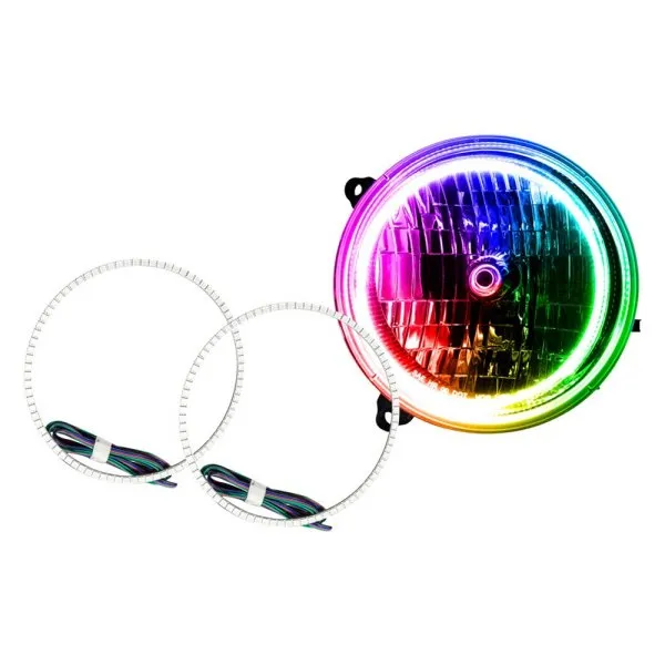 Oracle LED Headlight Halo Kit Jeep Liberty (2002-2004) Multicolored