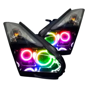 Oracle LED Headlight Halo Kit Nissan GT-R (2009-2013) Multicolored