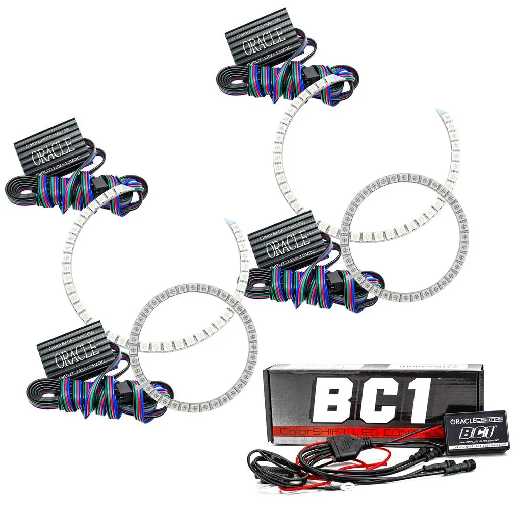 Oracle LED Headlight Halo Kit Nissan Titan (2008-2015) Multicolored