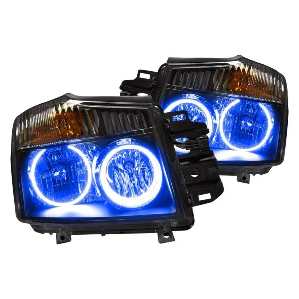 Oracle LED Headlight Halo Kit Nissan Titan (2008-2015) Multicolored