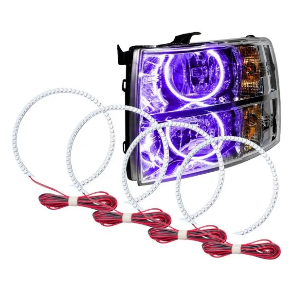 Oracle LED Headlight Halo Rings Chevy Silverado (2007-2013) Multicolored