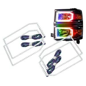 Oracle LED Headlight Halo Rings Chevy Silverado (2014-2015) RGB ColorShift