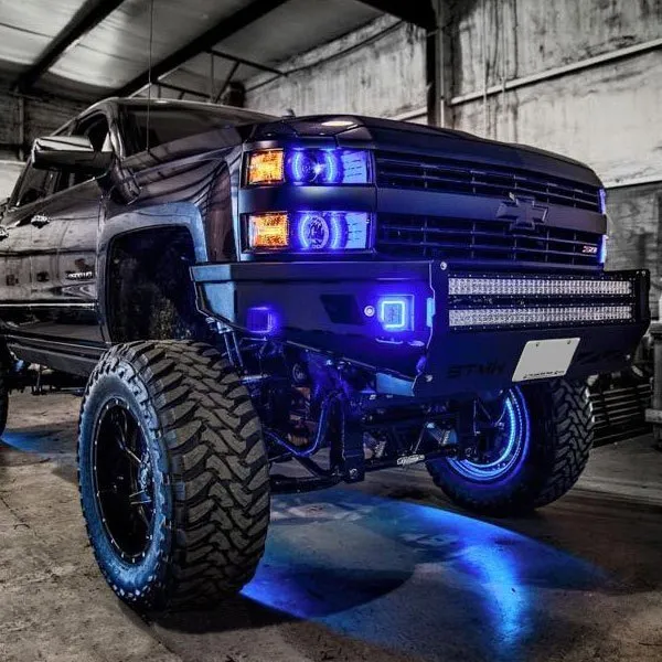 Oracle LED Headlight Halo Rings Chevy Silverado (2014-2015) RGB ColorShift