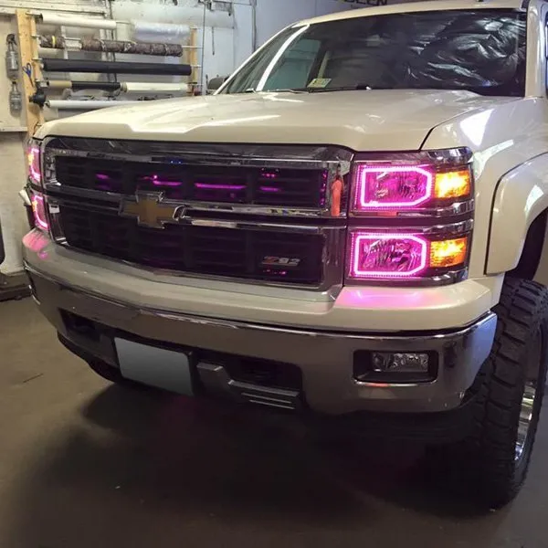 Oracle LED Headlight Halo Rings Chevy Silverado (2014-2015) RGB ColorShift
