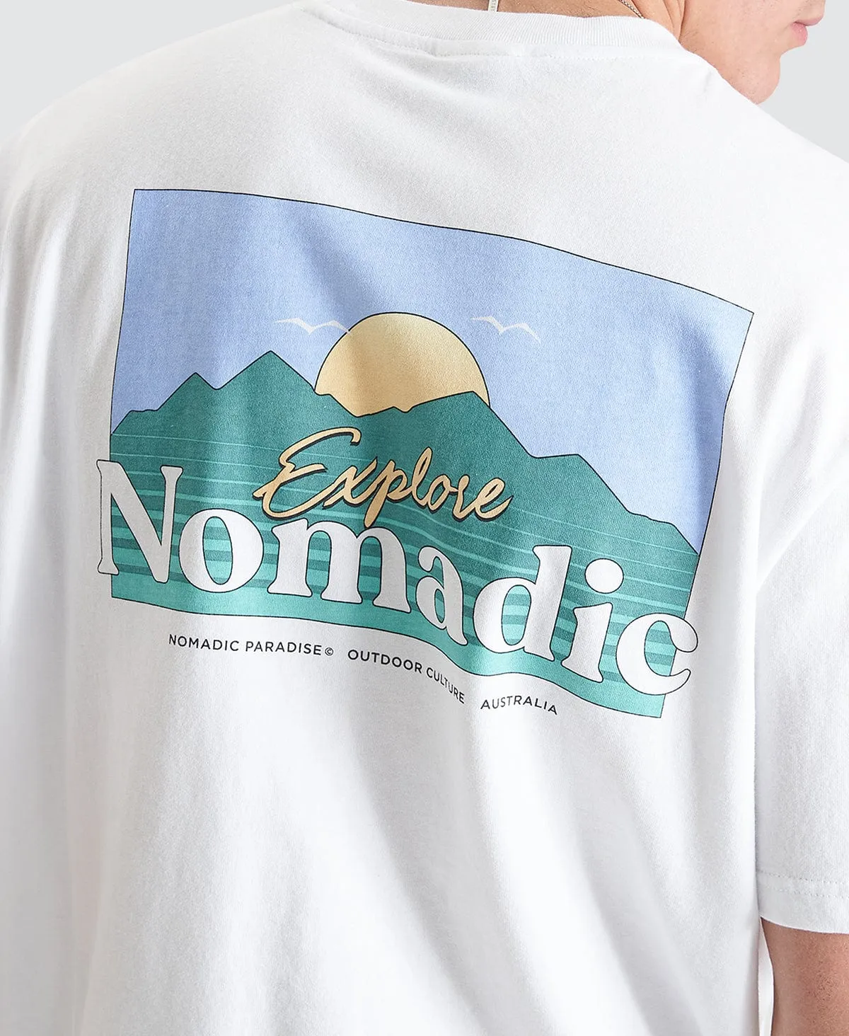 Panorama Relaxed Tee Optical White