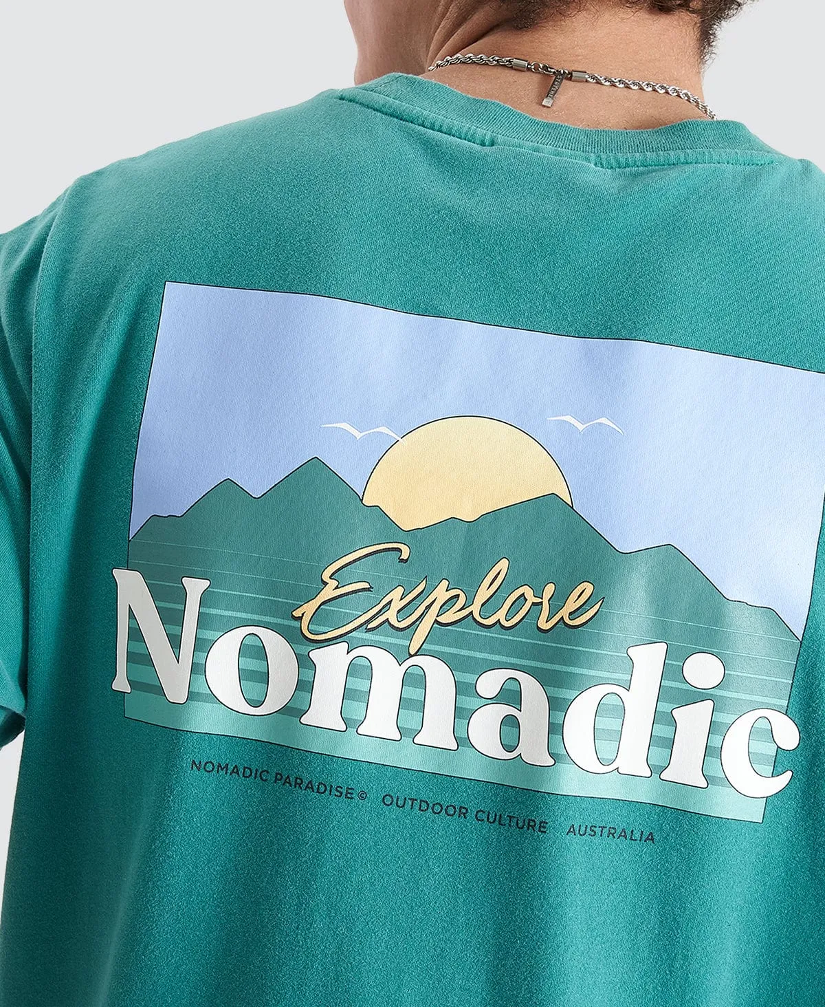 Panorama Relaxed Tee Pigment Deep Jungle