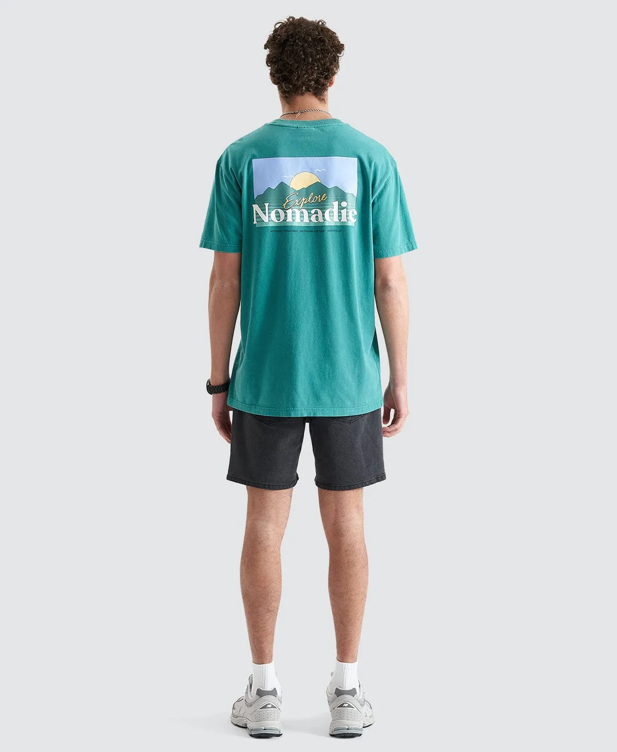Panorama Relaxed Tee Pigment Deep Jungle