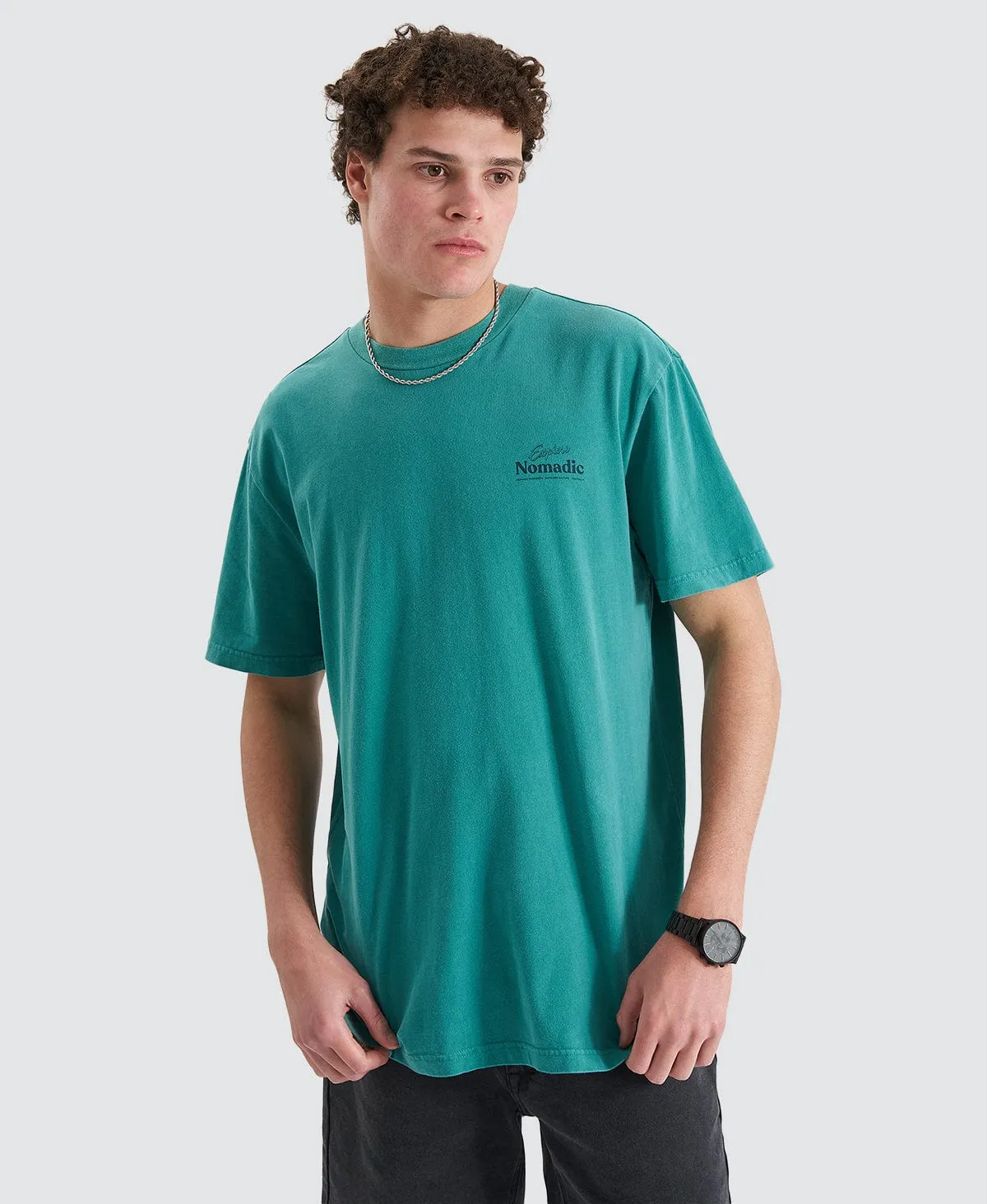 Panorama Relaxed Tee Pigment Deep Jungle