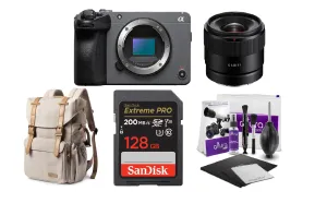 Sony FX30 Digital Cinema Camera with 11mm Lens KIT Starter Bundle
