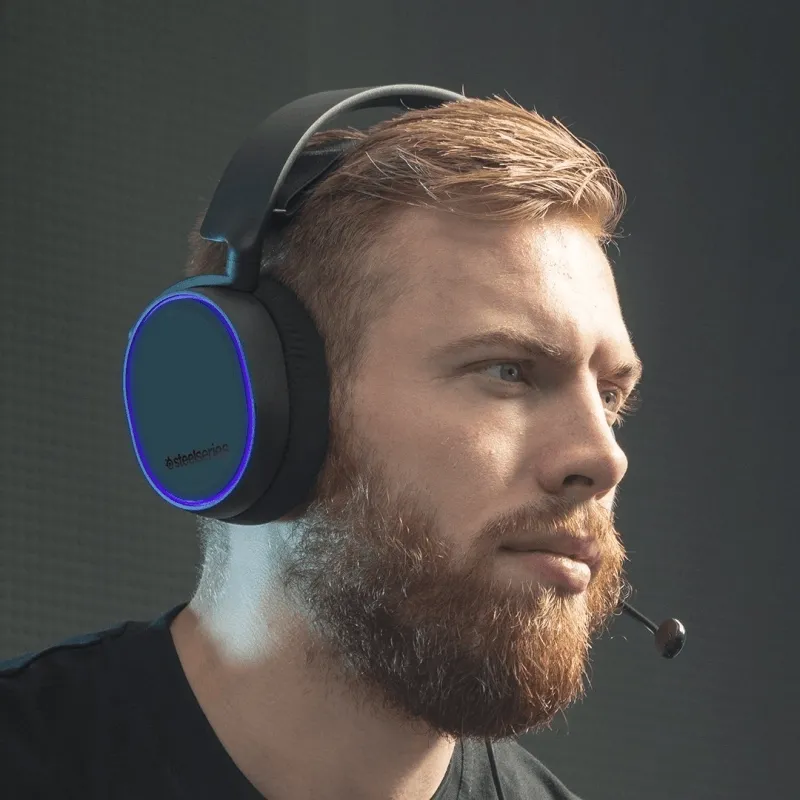 SteelSeries Arctis 5 RGB Gaming Headset Headphones Black